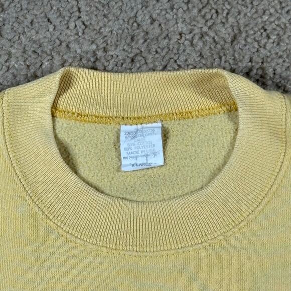 Vintage Guess Jeans USA Sweatshirt Mens Size XL Yellow Crewneck 90s Pullover - Picture 8 of 8